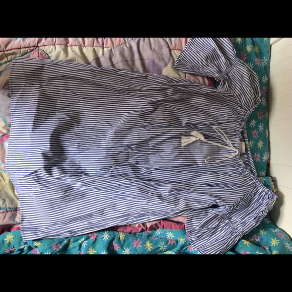 Blue and white strip summer dress - Picture 1 of 2